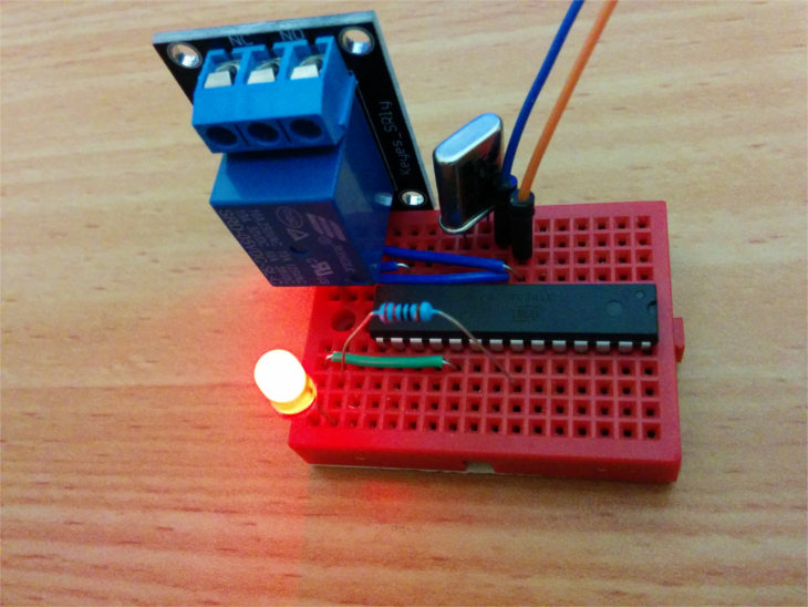 atmega328 ממסר